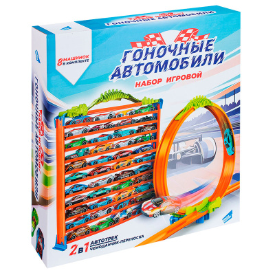 Игровой набор Гоночные автомобили с треком-переноской Dream Makers 8899-16 1